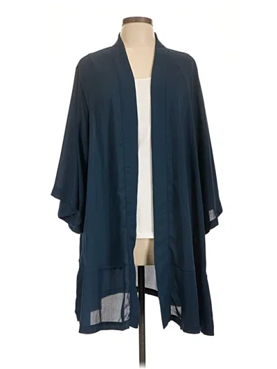 Pre-owned Lularoe Kimono In Blue