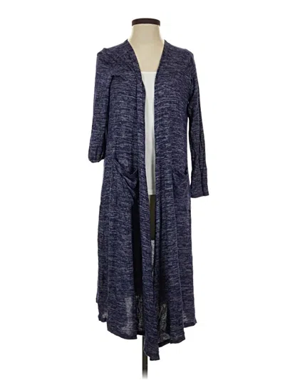 Pre-owned Lularoe Kimono In Blue