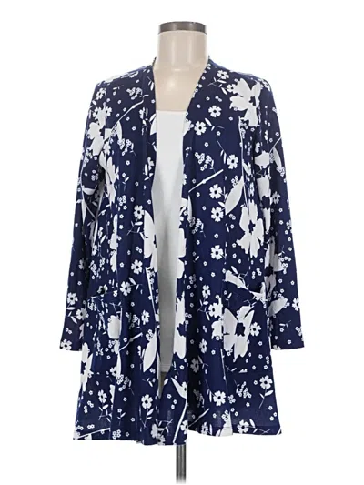 Pre-owned Lularoe Kimono In Blue