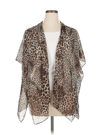 Pre-owned Lularoe Kimono In Brown