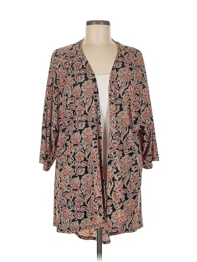 Pre-owned Lularoe Kimono In Brown