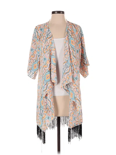 Pre-owned Lularoe Kimono In Brown
