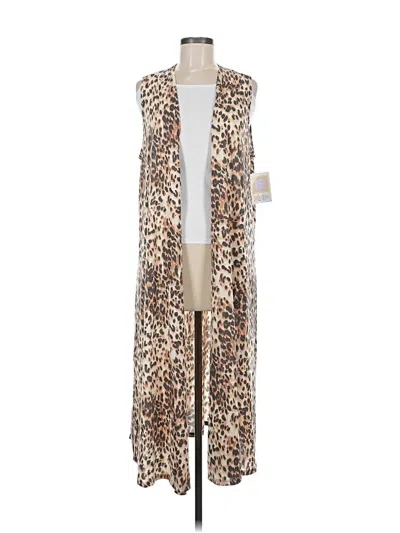 Pre-owned Lularoe Kimono In Brown