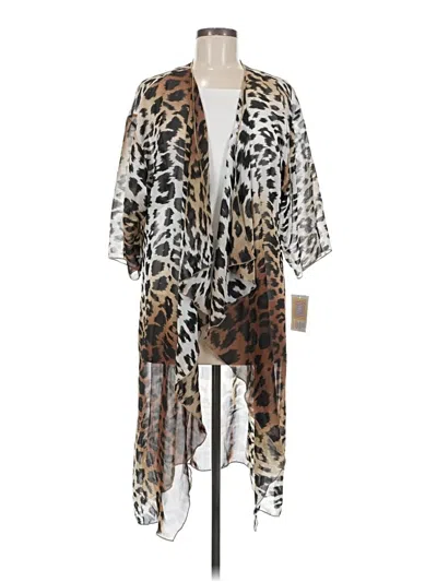 Pre-owned Lularoe Kimono In Brown