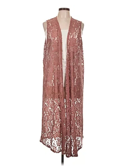 Pre-owned Lularoe Kimono In Brown
