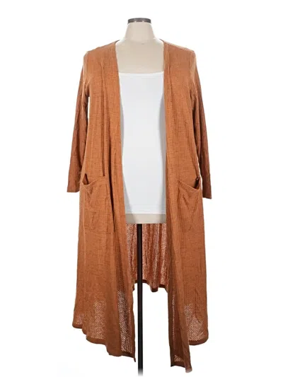 Pre-owned Lularoe Kimono In Brown