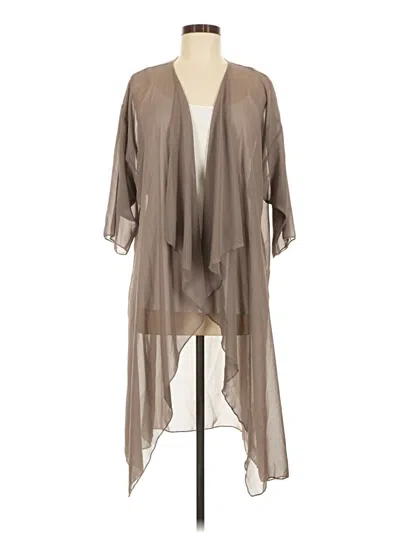 Pre-owned Lularoe Kimono In Brown
