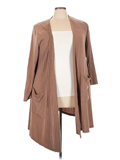 Pre-owned Lularoe Kimono In Brown