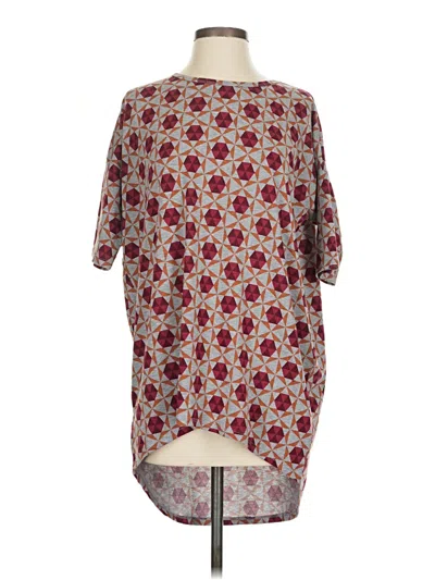 Pre-owned Lularoe Kimono In Burgundy