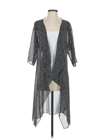 Pre-owned Lularoe Kimono In Gray