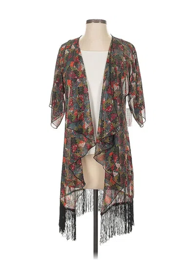 Pre-owned Lularoe Kimono In Gray