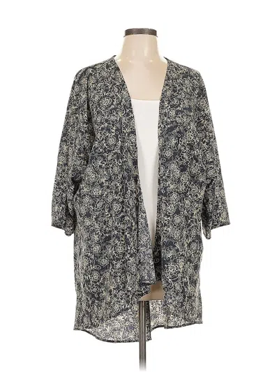 Pre-owned Lularoe Kimono In Gray