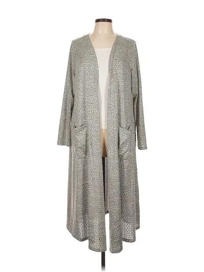 Pre-owned Lularoe Kimono In Gray