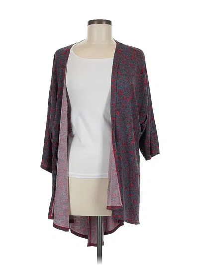 Pre-owned Lularoe Kimono In Gray