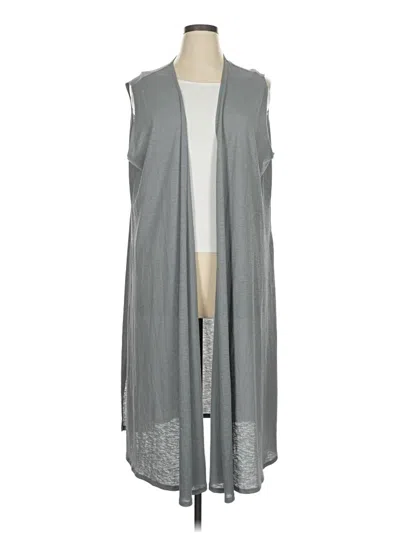 Pre-owned Lularoe Kimono In Gray