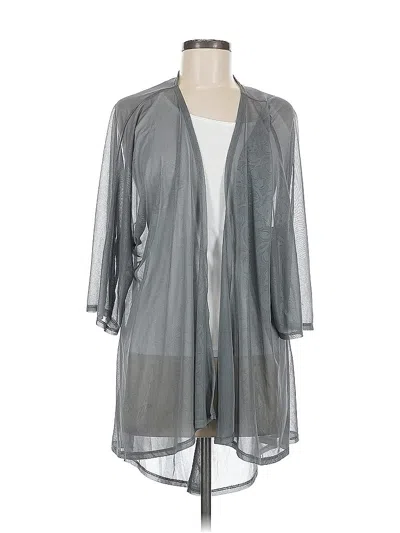 Pre-owned Lularoe Kimono In Gray