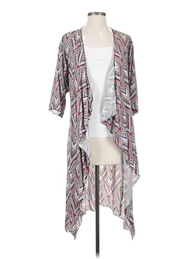 Pre-owned Lularoe Kimono In Gray
