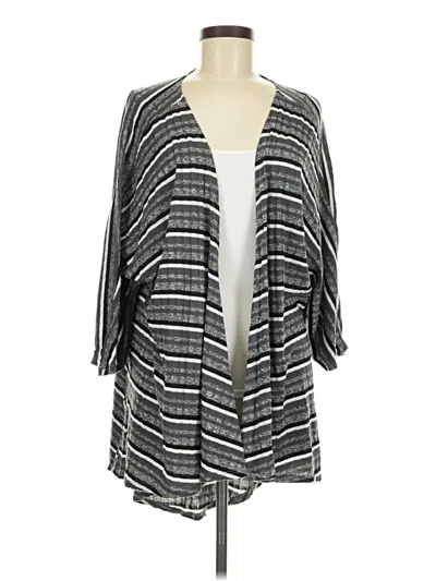 Pre-owned Lularoe Kimono In Gray