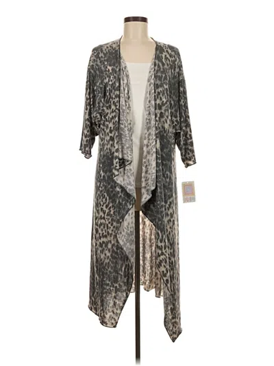 Pre-owned Lularoe Kimono In Gray