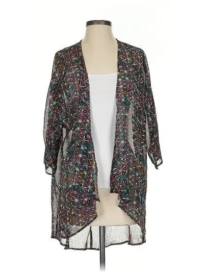 Pre-owned Lularoe Kimono In Gray