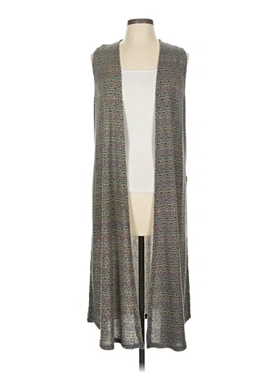 Pre-owned Lularoe Kimono In Gray