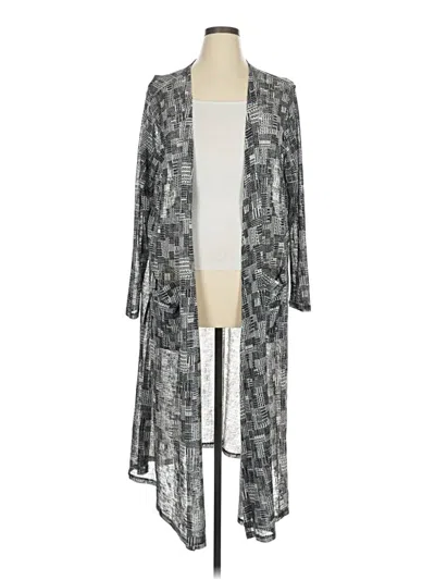 Pre-owned Lularoe Kimono In Gray