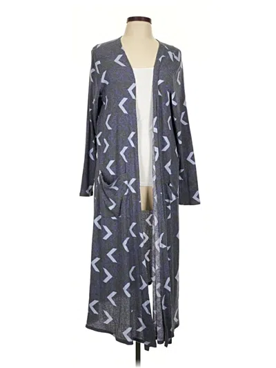 Pre-owned Lularoe Kimono In Gray