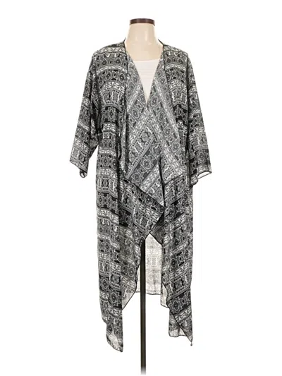 Pre-owned Lularoe Kimono In Gray