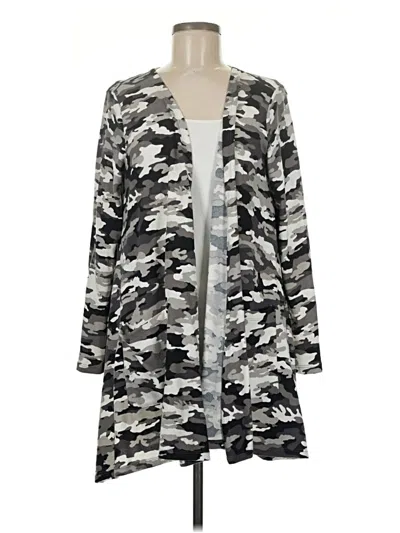 Pre-owned Lularoe Kimono In Gray