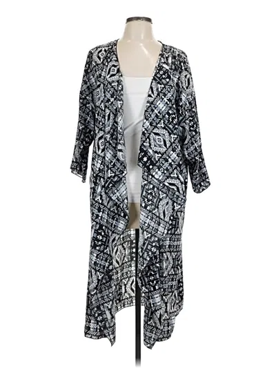 Pre-owned Lularoe Kimono In Gray
