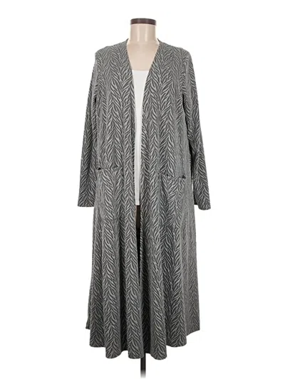 Pre-owned Lularoe Kimono In Gray