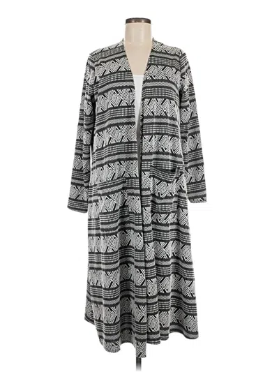 Pre-owned Lularoe Kimono In Gray