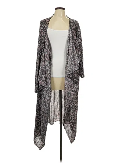 Pre-owned Lularoe Kimono In Gray