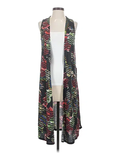 Pre-owned Lularoe Kimono In Gray