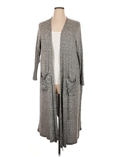 Pre-owned Lularoe Kimono In Gray