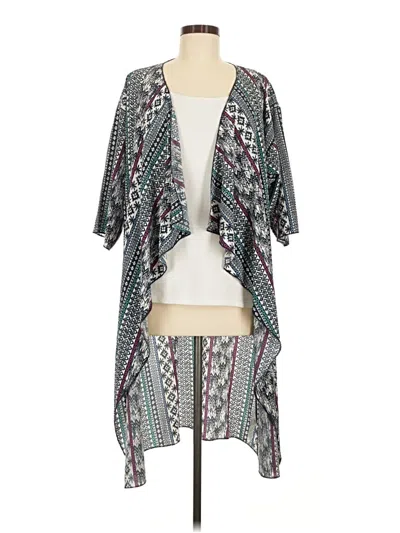 Pre-owned Lularoe Kimono In Gray