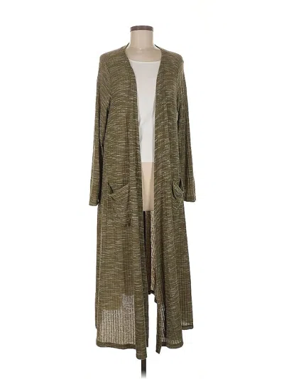 Pre-owned Lularoe Kimono In Green