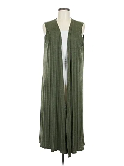 Pre-owned Lularoe Kimono In Green