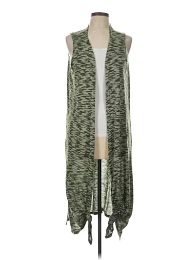 Pre-owned Lularoe Kimono In Green