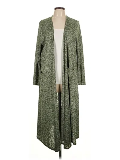 Pre-owned Lularoe Kimono In Green
