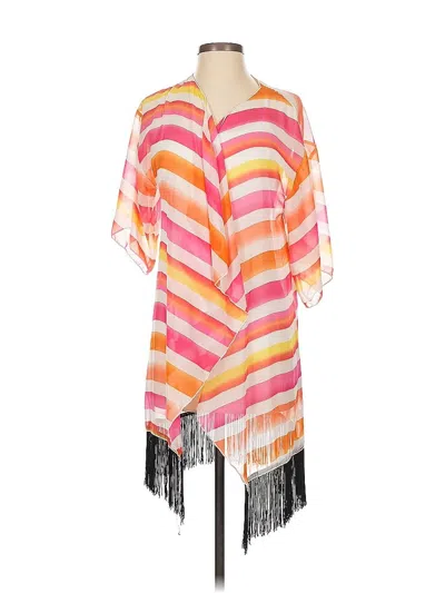 Pre-owned Lularoe Kimono In Orange