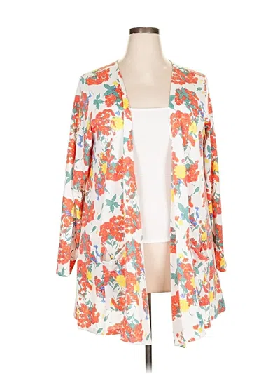 Pre-owned Lularoe Kimono In Orange