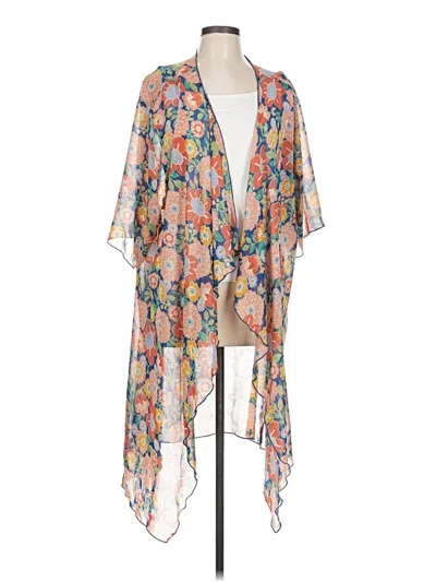 Pre-owned Lularoe Kimono In Orange