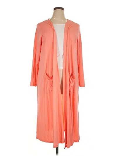 Pre-owned Lularoe Kimono In Orange