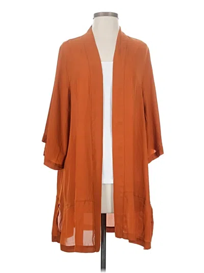 Pre-owned Lularoe Kimono In Orange