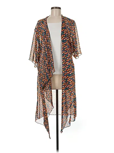 Pre-owned Lularoe Kimono In Orange