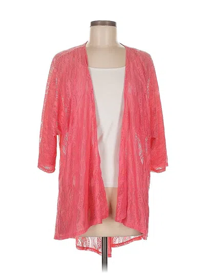 Pre-owned Lularoe Kimono In Pink