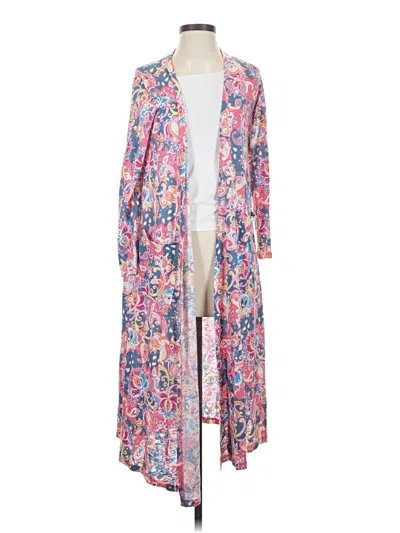 Pre-owned Lularoe Kimono In Pink