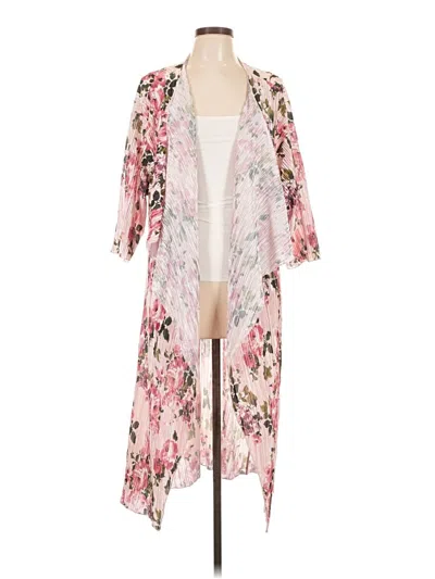 Pre-owned Lularoe Kimono In Pink