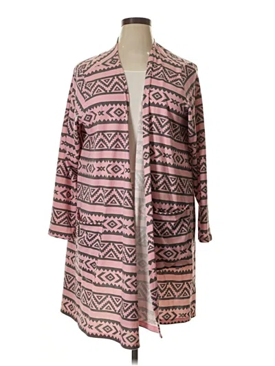 Pre-owned Lularoe Kimono In Pink